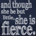 thumbnail image 3 of CafePress - She Is Fierce Shakespeare Women's Dark T Shirt - Women's Traditional Fit Dark T-Shirt, 3 of 4