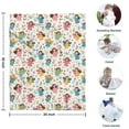 thumbnail image 4 of Colorful Princess Flower Fairy Pattern Blanket,Comfortable Soft Flannel Throw Blanket,All Season,Warm Lightweight Blankets for Sofa Bed Couch Living Room Chair,30"x40", 4 of 4