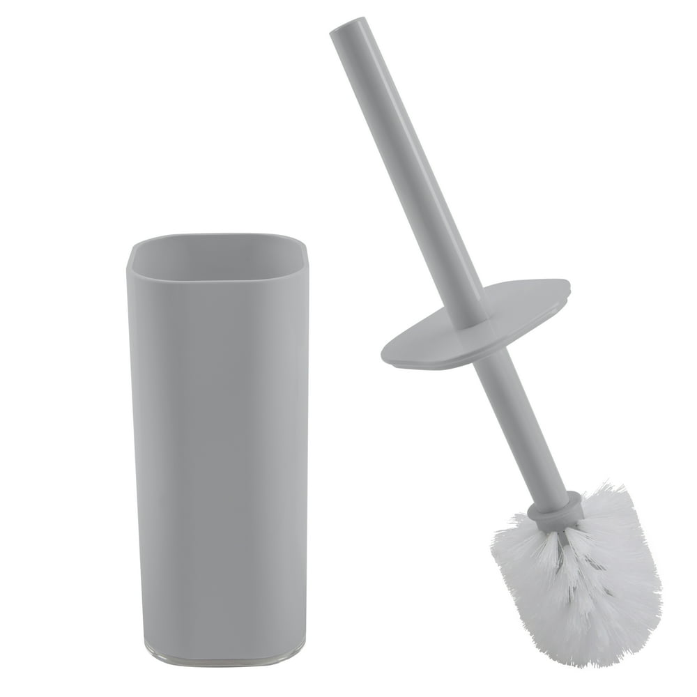 Bath Bliss Contemporary Acrylic Toilet Brush Set in Grey