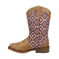 thumbnail image 3 of Roper  Kids Girls Glitter Geo Square Toe Cowboy   Casual Boots   Mid Calf, 3 of 5
