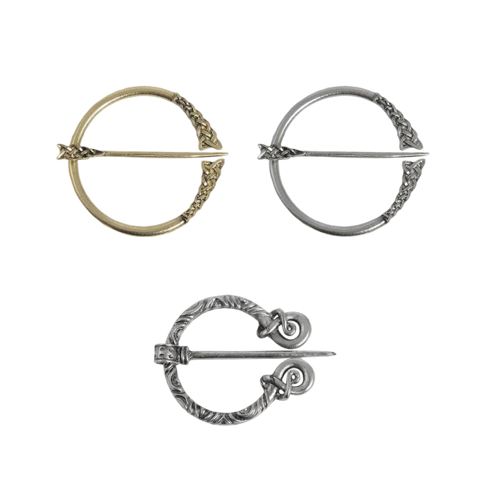 Brooch Pin,Penannular Brooch Pin , Shawl Coat Cloak Pin,Shawl Scarf Pin,Vintage Brooch Badge