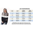 thumbnail image 4 of Femmes Couleur Bloc Léopard Camo Patchwork Sweat-Shirt Cordon Pull Tops avec Poche, 4 of 4