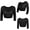 black, variant on Women Arm Shaper Post Surgery Push Up Bra Tops Compression Arm Front Closure Control Seamless Waist Trainer Corset