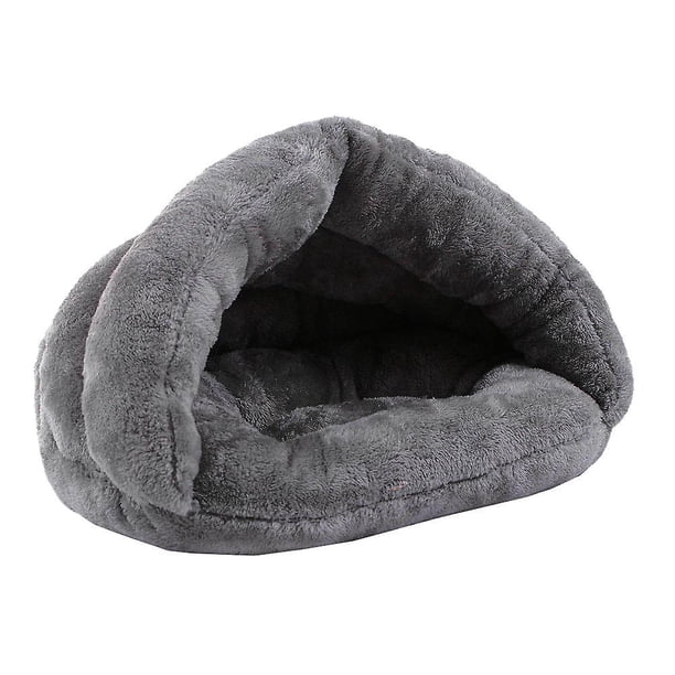 Cama suave y cálida para gatos para invierno, tienda de campaña para gatos, cama para dormir autocalentable para gatos, cama cueva para mascotas de lana para mascotas de invierno, cachorro, interior, nido triangular para mascotas ER