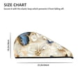 thumbnail image 2 of Xecao Elegant Butterflies And Pearls Print Hair Towel, Hair Turbans for Wet Hair, Drying Hair Wrap for Curly Hair Women,Coral Velvet Dry Hair Cap,Dry Hair Hat, 2 of 6