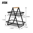 thumbnail image 2 of 2 tier vegetable racks, fruit and vegetable storage basket rack, 2 of 5