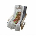 thumbnail image 4 of Happy Thanksgiving Soft Flannel Fleece Throw Blanket, Roasted Turkey with Apples Lemon Vegetable American Culture Dinner, Cozy Plush for Indoor and Outdoor Use, 50" x 60", Multicolor, by Ambesonne, 4 of 6