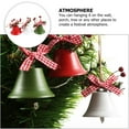 thumbnail image 5 of PTOOTP Set of 3 Christmas Bell Ornaments Metal Pendant Decorations for Holiday Tree Festive Seasonal Decor, 5 of 8
