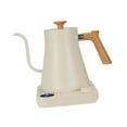 thumbnail image 2 of Luzkey Electric Coffee Kettle Pour over Kettle Prevent Burning Comfortable Grip Boiling Water Kettle 1200W Quick Boil for Restaurant White, 2 of 8