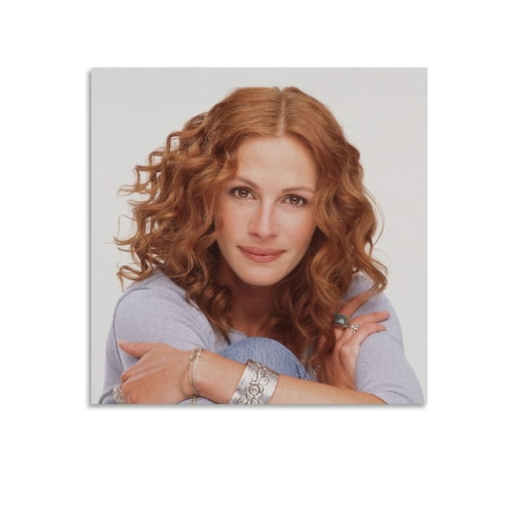 Julia Roberts Poster (10) Wall Art Poster Gifts Bedroom Prints Home Decor Hanging Picture Canvas Painting Posters 16x16inch(40x40cm)