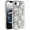White, variant on For iPhone 16E (E edition) / SE4 (2025) Spectacular Full Bling Stones Glitter HQ Hybrid Floral Series - White