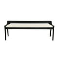 thumbnail image 6 of Boraam Rasmus Wood Dining Bench - Cream/Black, 6 of 7