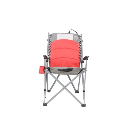 Timber Ridge Fraser Bungee Camping Chair  Red and Gray  Adult