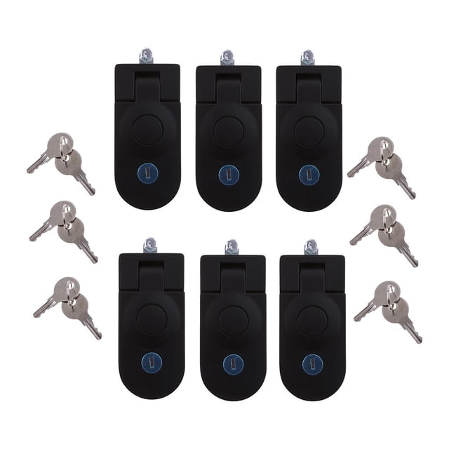 6 Piezas De Compresión DYNWAVEMX Montaje Empotrado Cerraduras De Empuje Pestillo Trailer Toolbox
