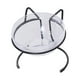 thumbnail image 4 of Comedero elevado para gatos, cuenco, plato, estante de hierro, antideslizante, extraíble para comida seca y húmeda un solo tazón negro Yuyangstore Comedero para gatos, 4 of 8
