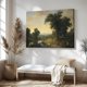 thumbnail image 2 of Imágenes de decoración mural en lienzo con pintura de paisaje rural, adecuadas para interiores como dormitorios, baños, salas de estar, garajes y cafeterías., 2 of 8