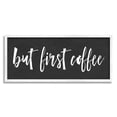 thumbnail image 4 of Stupell Industries But First Coffee Calligraphy Script Kitchen Phrase Graphic Art White Framed Art Print Wall Art, Design by Lettered and Lined, 4 of 5
