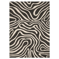 Temi Coker for Walmart Hand Tufted Area Rug, 5' x 7', Black and White