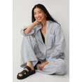 thumbnail image 5 of Ellos Plus Size Oversized Linen-Blend Boyfriend Shirt, 5 of 5