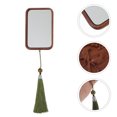 thumbnail image 4 of MasteelfCA Exquisite Makeup Mirror with Tassel Creative Cosmetic Tool Wooden Travel Mirror, 4 of 7