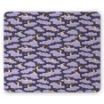 thumbnail image 1 of Night Mouse Pad, Fluffy Clouds and Crescent Moon Stars in the Nighttime, Rectangle Non-Slip Rubber Mousepad, Lavender Dark Indigo, by Ambesonne, 1 of 2