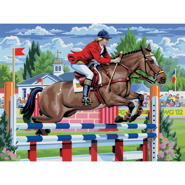 Royal Brush Junior Paint By Number Kit, Show Jumping