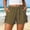 Brown, variant on No Boundaries Women's Gingham Plaid Shorts Bow Tie Split Elastic Waist Y2k Wide Leg Short