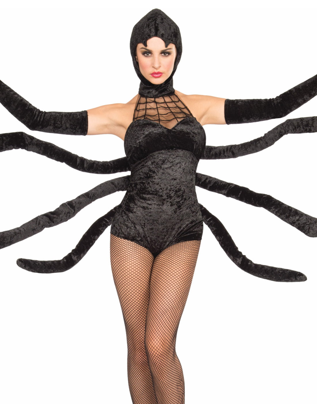Music legs womens black showgirl costume wig 