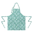 thumbnail image 2 of Pioneer Flower Floral Print Pattern Apron for Women and Men, Cotton Linen Waterproof with Pockets, Adjustable, 33x27 Inch for Kitchen, Gardening, BBQ, Salon, 2 of 6