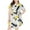 Yellow, variant on gakvbuo Plus Size Maxi Dress For Women Boho Floral Fashion Women Plus Size V-Neck PrintWaist Mini Dress
