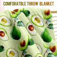 thumbnail image 3 of Avocado Blanket Gifts for Women Girls Men Decor for Home Bedroom Living Room Crib Camping, Soft Cozy Fuzzy Lightweight Throw Plush Blankets Green 50"x60", 3 of 5