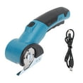 thumbnail image 2 of Cardboard Cordless Cardboard Cutter Electric Scissors for Carpet Leather Powerful Rotating Cutter Low Noise Fast with LED Light Blue, 2 of 7