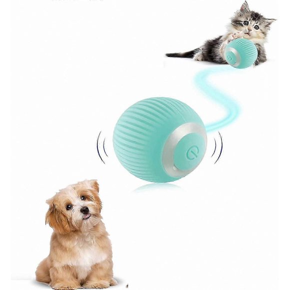 Smart Interactive Dog Ball, Rechargeable LED Rotating Toy for Puppies and Dogs