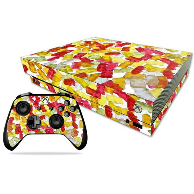 MightySkins Skin Compatible with Microsoft Xbox One X - Gummy Bears | Protective, Durable, and Unique Vinyl Decal wrap Cover | Easy to Apply, Remove, and Change Styles | Made in The USA