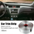 thumbnail image 2 of 5.5 x 0.05m Silver Tone Car Interior Exterior Trim Strip Car Door Edge Scratch Guard Decorative Line, 2 of 6