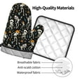 thumbnail image 4 of Gaeub Dancing Skeleton Party Print Oven Mitts and Pot Holders Sets of 2,Heat Resistant Pad,Cooking Gloves, for Baking BBQ Home Decor, 4 of 7