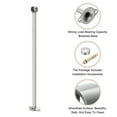 thumbnail image 4 of Uxcell 2 Pack Ceiling Mount Curtain Rod Bracket, 25x500mm Stainless Steel Rod Holders, 4 of 7