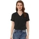 thumbnail image 1 of Blusa Informal Allegra K con Cuello En V Y Manga Corta Para Mujer con Puntos Suizos Negro S, 1 of 4