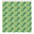 thumbnail image 3 of Ambesonne Dragonfly Shower Curtain, Insects and Butterflies, 69"Wx84"L, Petrol Blue and Pale Green, 3 of 3