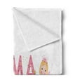thumbnail image 2 of Emma Soft Flannel Fleece Throw Blanket, Fairy Princesses Holding a Popular Widespread Girl Name with Polka Dots Pattern, Cozy Plush for Indoor and Outdoor Use, 50" x 60", Multicolor, by Ambesonne, 2 of 5