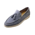 thumbnail image 2 of Willtoo Suede Loafers Flats for Women, Women’s Slip On Loafers, Leather Driving Comfortable Dress Ladies Loafers Casual Office Work Shoes Dark Gray, 2 of 5
