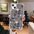 thumbnail image 2 of Grey Halloween Case Compatible with iPhone 14,Aesthetic Art Design TPU Bumper Cover Case, 2 of 5