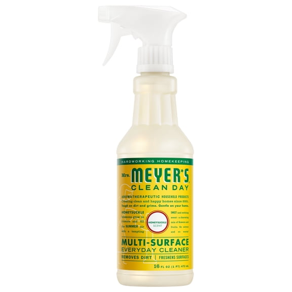 Mrs. Meyer's Clean Day Multi-Surface Everyday Cleaner, Honeysuckle Scent, 16 Fl Oz Bottle