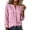 Pink, variant on CQONEPT Long Sleeve Shirt for Women Button Down Blouse Long Sleeve Dressy Casual Cotton Linen Blend Fall Clothes Black L