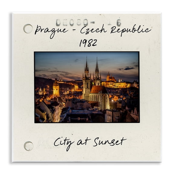 Stupell Industries Prague Travel Cityscape Architecture Painting Unframed Art Print Wall Art, 12 x 12