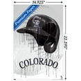 thumbnail image 3 of MLB Colorado Rockies - Drip Helmet 22 Wall Poster, 14.725" x 22.375", 3 of 4