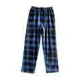 thumbnail image 5 of Fiaer Womens Pajamas Pants Plaid Plus Size Comfort Sleepwear Trousers High Waisted Casual Trendy Pjs Joggers Blue1 L, 5 of 6