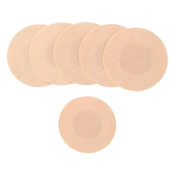 TELOLY 60Pcs Invisible Breathable Nipple Pasties,Soft and Discreet Nipple Covers for No-Show Protection,Round Adhesive Pasties for All-Day Comfort