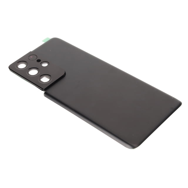 Phone Rear Glass Door, Replacement Back Cover Glass Reliable Pre Cut Tape Tool Kit for S21 Ultra 5G Black,Silver