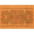thumbnail image 1 of Ahgly Company Indoor Rectangle Abstract Orange Modern Area Rugs, 6' x 9', 1 of 4
